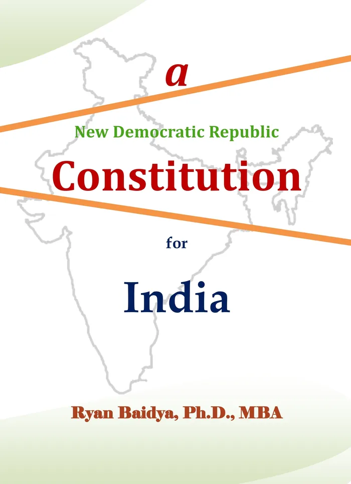 Cover: A New Democratic Republic Constitution for India